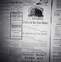 C.C. Hotchkiss Advertisement in Monrovia Messenger